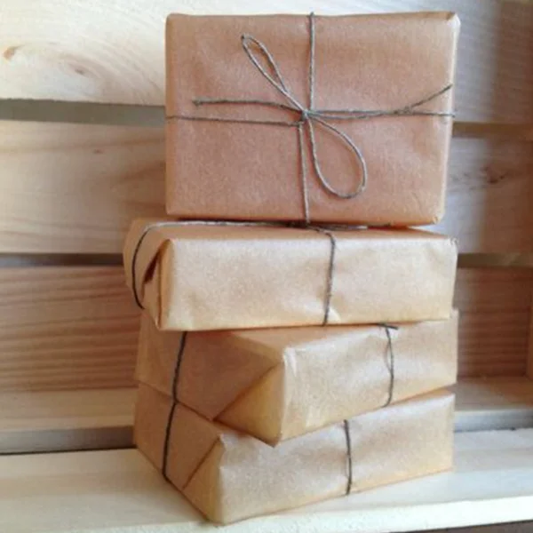 Brown Paper Soap Packaging