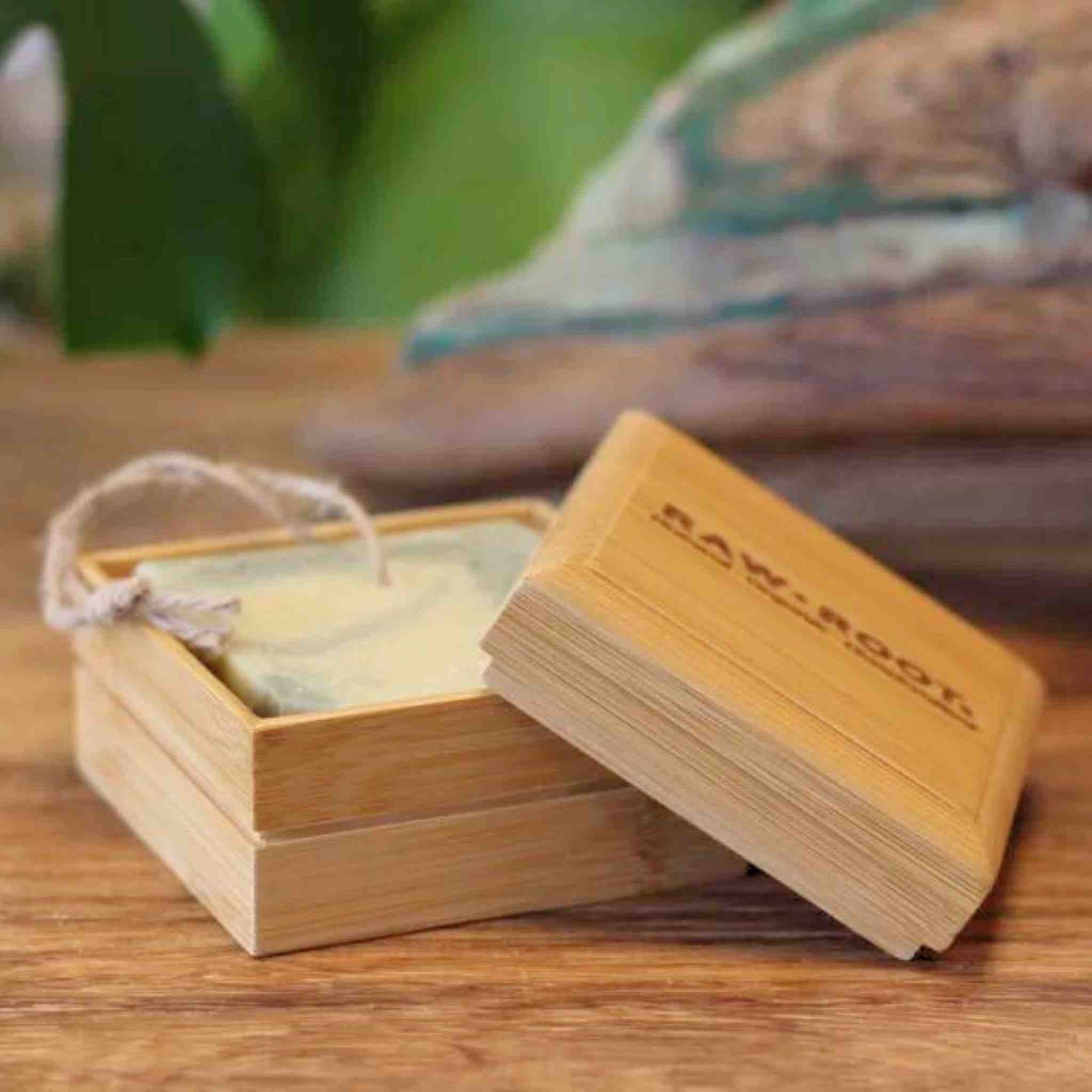 Bamboo Soap Box with Lid